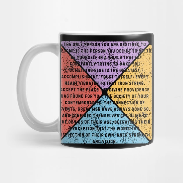 Ralph Waldo Emerson Quote – Retro Inspirational Pop Art by TuncGK